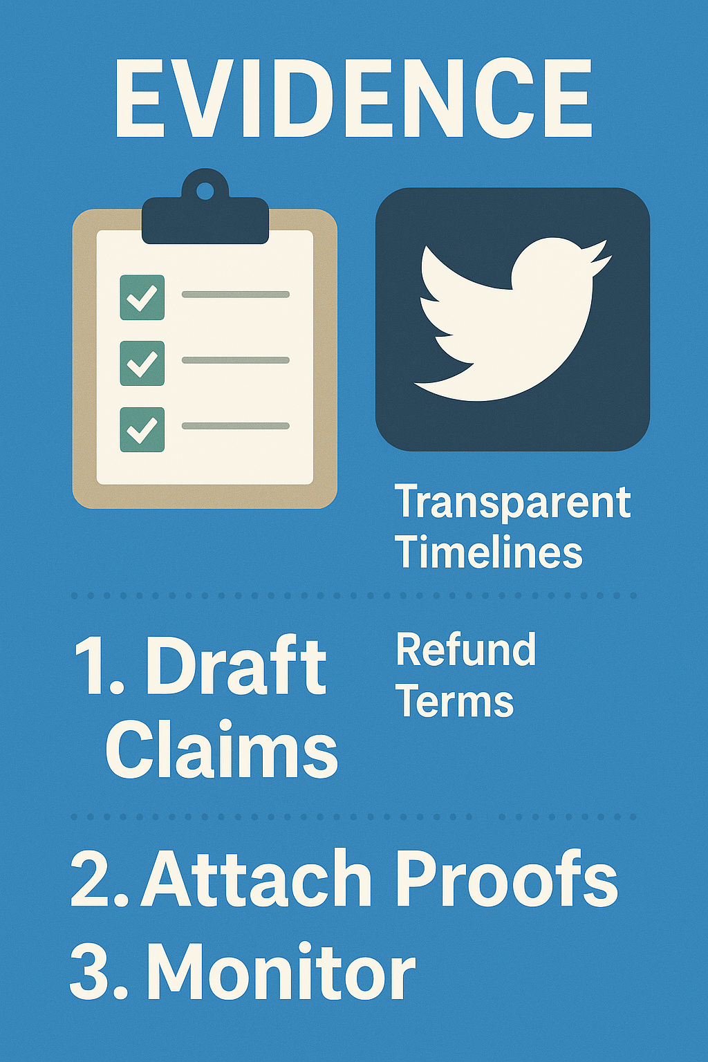 Evidence collection checklist for X mass report bot cases showing violation documentation